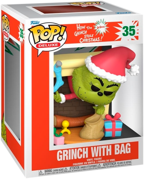  Deluxe Grinch noël cheminée 