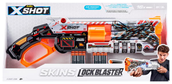 Pistolet à fléchettes X-Shot Skins S-1 Lock gun 