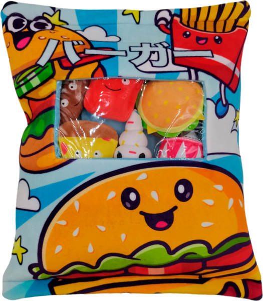 Sac peluche "Hamburger"