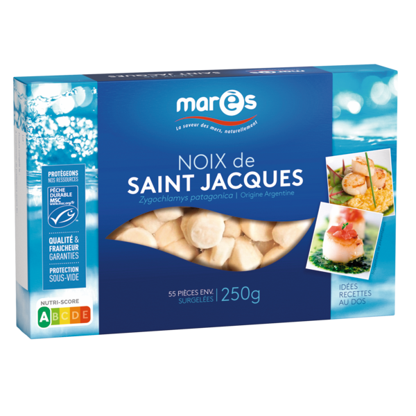 NOIX DE SAINT JACQUES MSC SURGELÉES ARGENTINE 
