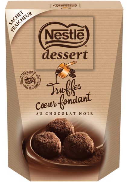 TRUFFES CŒUR FONDANT CHOCOLAT NOIR
