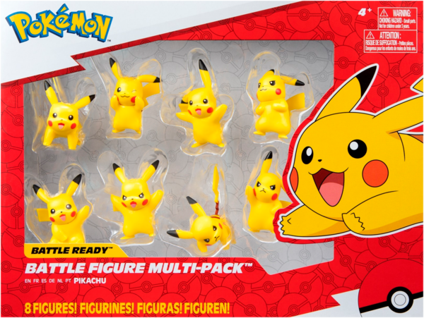 PACK DE 8 FIGURINES PIKACHU ET SES ÉVOLUTIONS