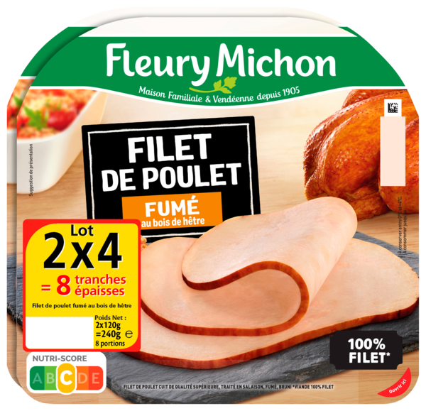 FILET DE POULET FUMÉ 
