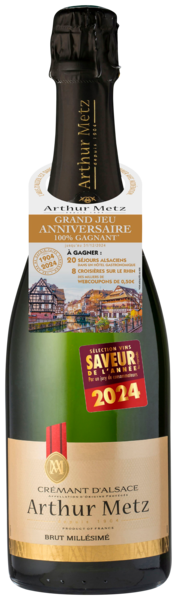 AOP CRÉMANT D'ALSACE BRUT MILLÉSIMÉ 
