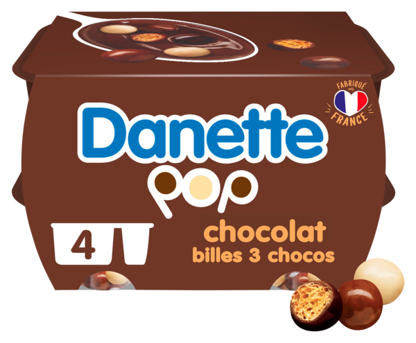 CRÈME AU CHOCOLAT AVEC BILLES 3 CHOCOS 
