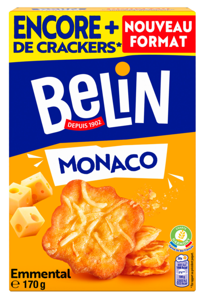 CRACKERS MONACO EMMENTAL MAXI FORMAT 
