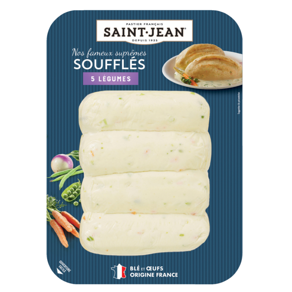 NOS FAMEUX SUPRÊMES SOUFFLÉS 5 LÉGUMES
SAINT-JEAN