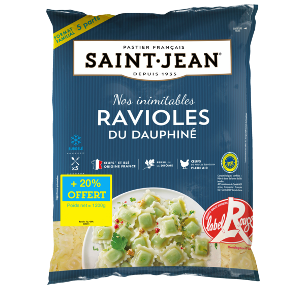 RAVIOLES DU DAUPHINÉ SURGELÉES 
SAINT-JEAN