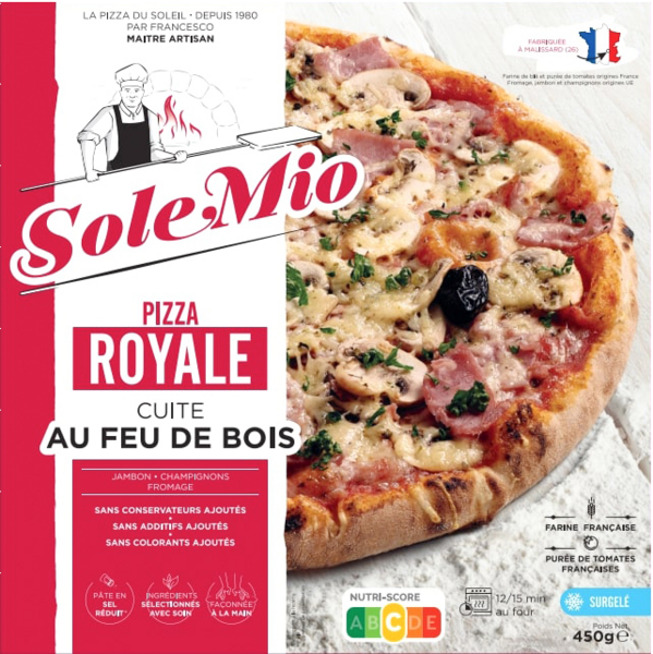 PIZZA SURGELÉE ROYALE
SOLE MIO