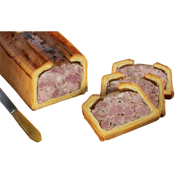 PÂTÉ EN CROÛTE FRANC-COMTOIS AUX MORILLES ET AUX CHAMPIGNONS 
