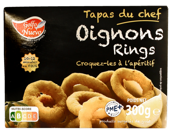 OIGNONS RINGS PANÉS SURGELÉS 
