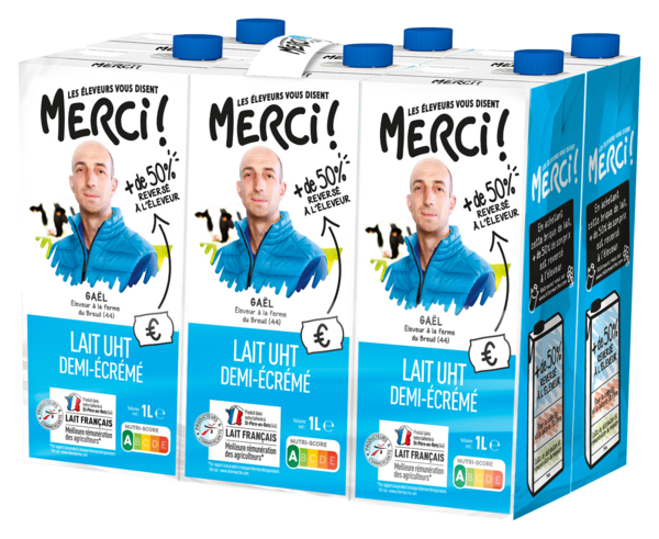 LAIT UHT DEMI-ÉCRÉMÉ
