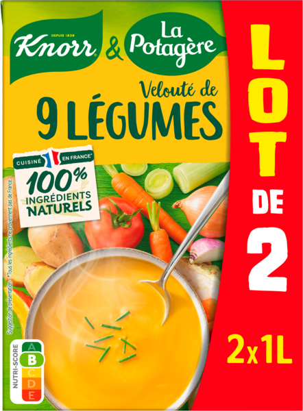 SOUPE VELOUTÉ DE 9 LÉGUMES 
