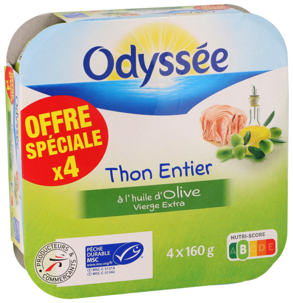 THON ENTIER À L'HUILE D'OLIVE VIERGE EXTRA
