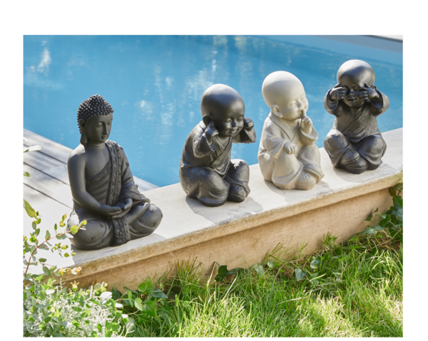 MOINE ENFANT EN POLYRESINE 