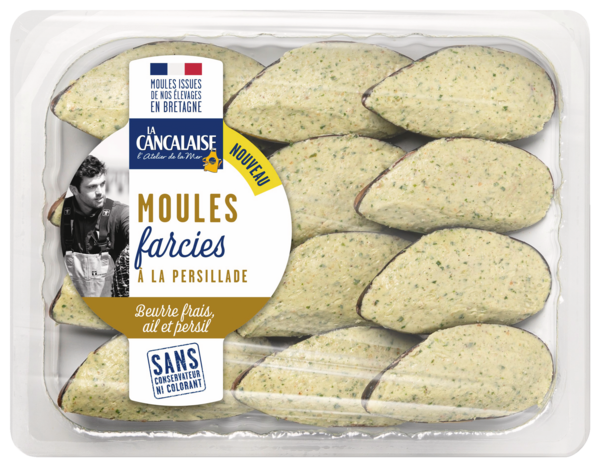 MOULES FARCIES À LA PERSILLADE 
