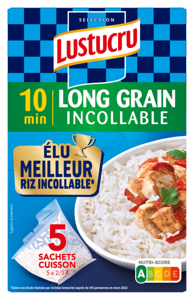 RIZ LONG GRAIN INCOLLABLE SACHETS CUISSON 5X180G
