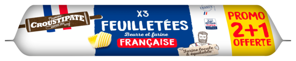 PÂTES FEUILLETÉES AU BEURRE ET FARINE FRANÇAISE 
