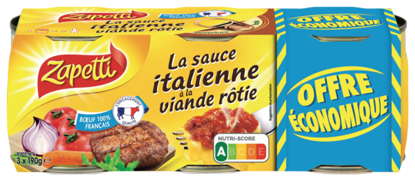 LA SAUCE  ITALIENNE À LA VIANDE RÔTIE OFFRE ECO
