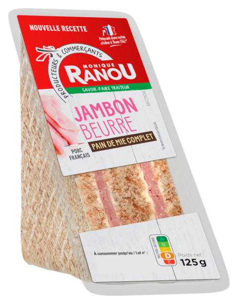 SANDWICH TRIANGLE JAMBON BEURRE 
