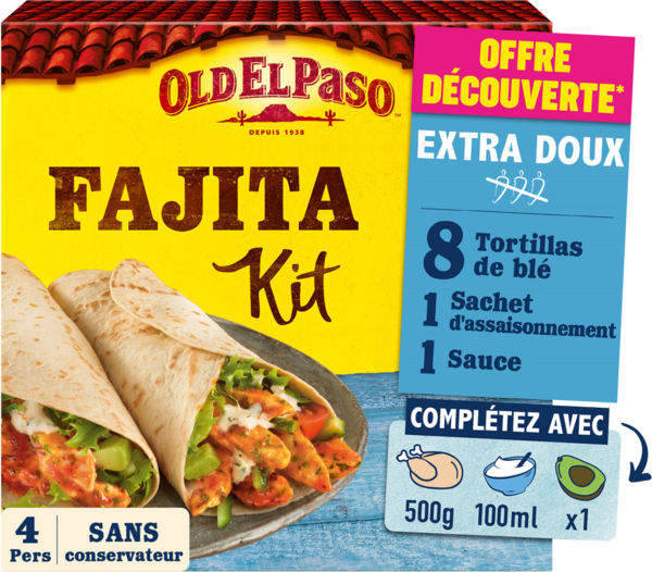 KIT FAJITA EXTRA DOUX

