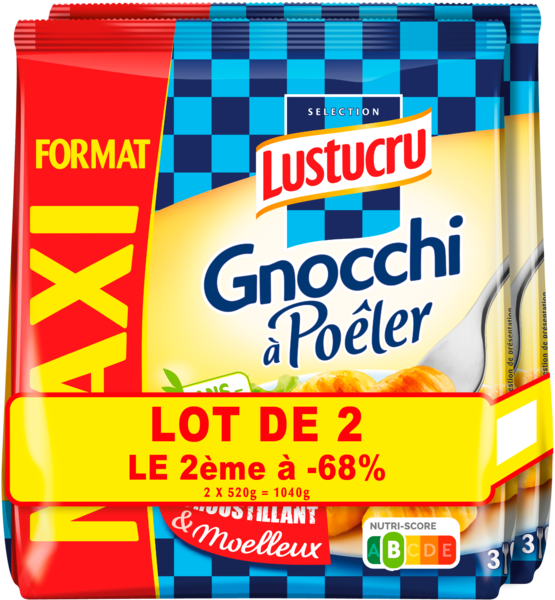 LOT DE 2 GNOCCHI À PÔLER 

