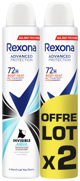 DÉODORANT  SPRAY INVISIBLE AQUA 72H
