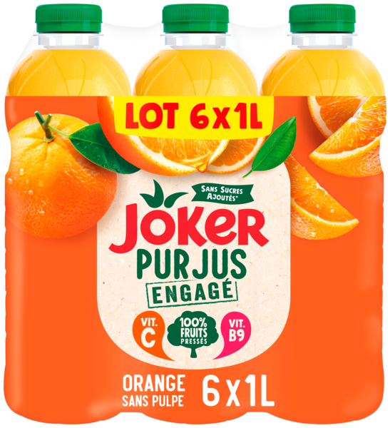 PUR JUS D'ORANGE  SANS PULPE
