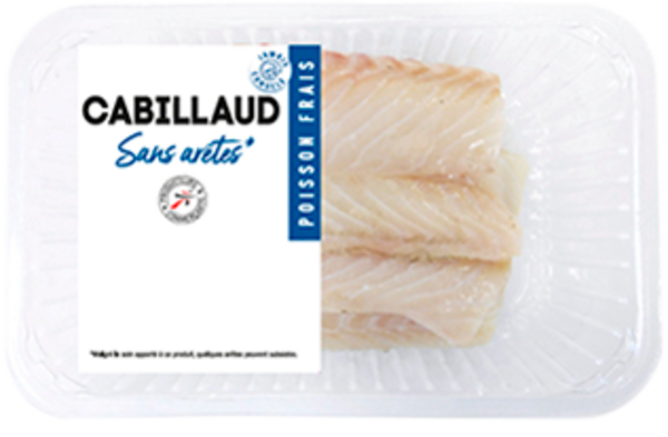 DOS DE CABILLAUD 
SANS ARÊTES 
