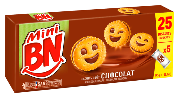 MINI BISCUITS FOURRÉS GOÛT CHOCOLAT
