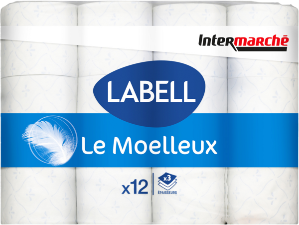 PAPIER TOILETTE CLASSIQUE X12 BLANC MOELLEUX
