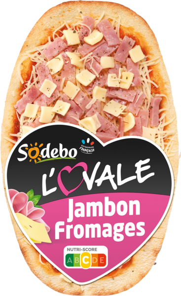 PIZZA L'OVALE JAMBON FOMAGE
