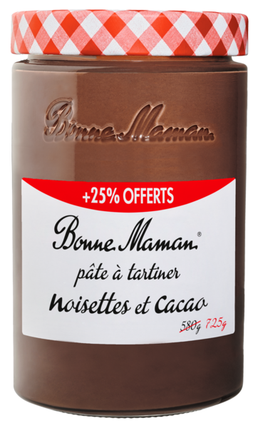 PÂTE À TARTINER NOISETTES ET CACAO SANS HUILE DE PALME
