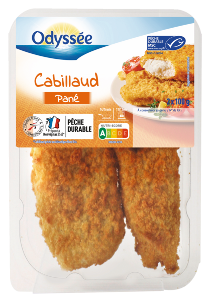 CABILLAUD PANÉ X2 - MSC 
