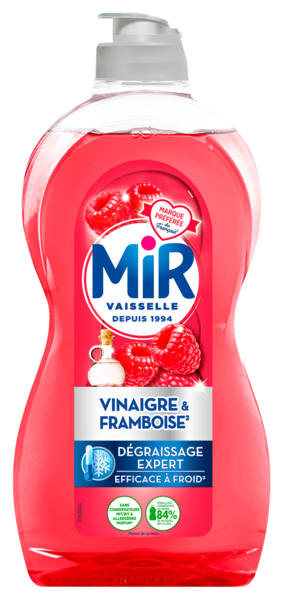 LIQUIDE VAISSELLE VINAIGRE & FRAMBOISE DÉGRAISSAGE EXPERT
