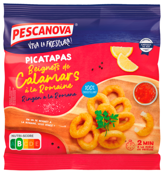 BEIGNETS DE CALAMARS À LA ROMAINE SURGELÉS 
