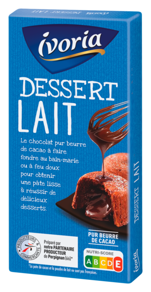TABLETTE DESSERT CHOCOLAT AU LAIT
