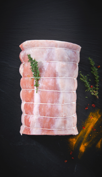 RÔTI DE PORC LONGE SANS OS, SANS FILET MIGNON 
