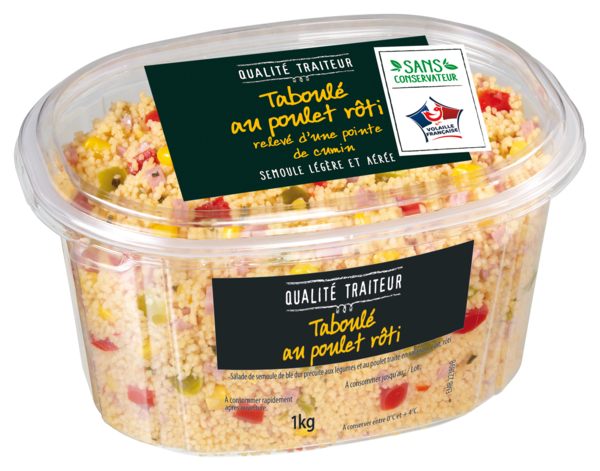 TABOULÉ AU POULET RÔTI RELEVÉ D'UNE POINTE DE CUMIN 