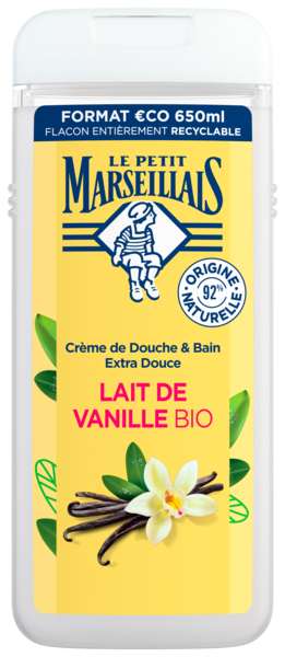 CRÈME DE DOUCHE ET BAIN EXTRA DOUCE LAIT DE VANILLE BIO
Intermarché Tout votre magasin contre la vie chère