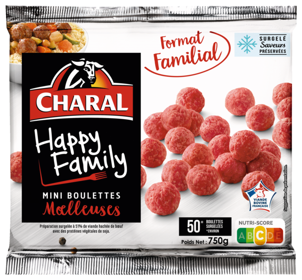 HAPPY FAMILY MINI BOULETTES MOELLEUSES SURGELÉES 
