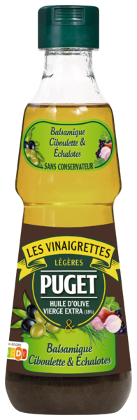 VINAIGRETTE LÉGÈRE BALSAMIQUE CIBOULETTE ÉCHALOTES

