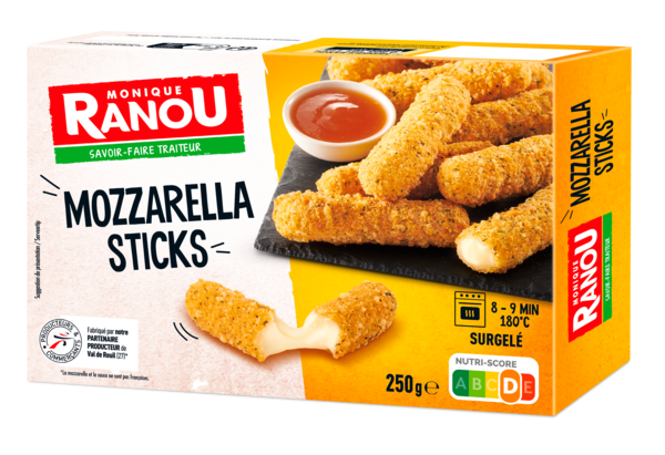 STICK DE MOZZARELLA X10 + SAUCE SURGELÉS 
