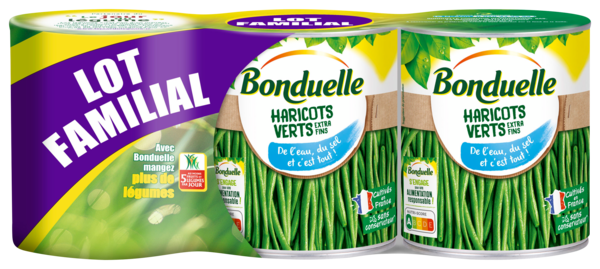 HARICOTS VERTS EXTRA FINS RANGÉS 
