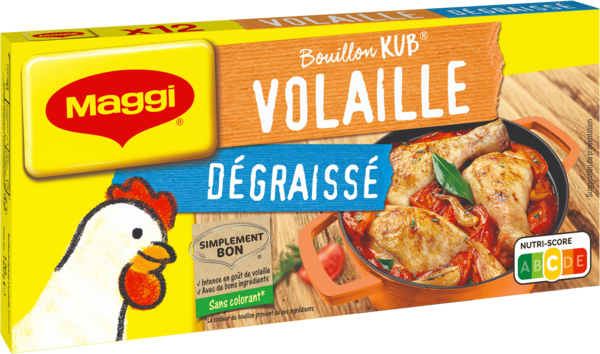 BOUILLON KUB VOLAILLE DÉGRAISSÉ
