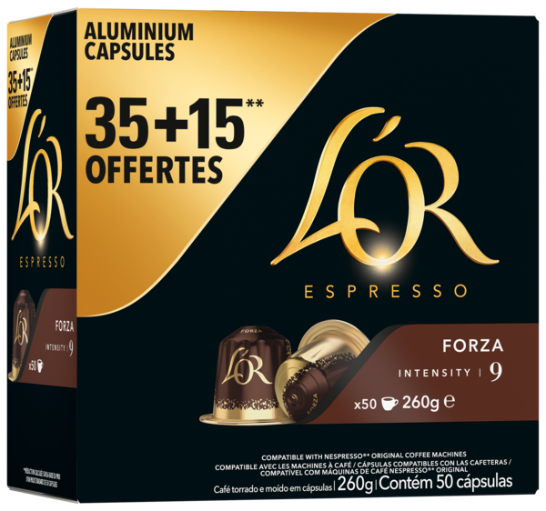 CAPSULES ESPRESSO FORZA INTENSITÉ 9
