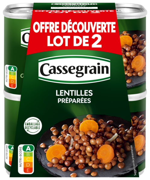 LENTILLES PRÉPARÉES
