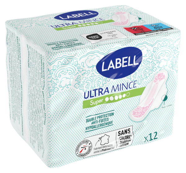 SERVIETTES ULTRA MINCE SUPER AVEC AILETTES X12

