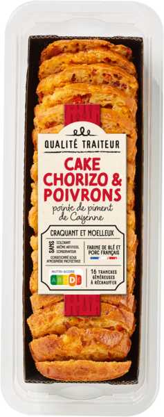 CAKE CHORIZO ET POIVRONS 