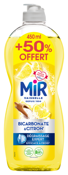 LIQUIDE VAISSELLE BICARBONATE & CITRON
